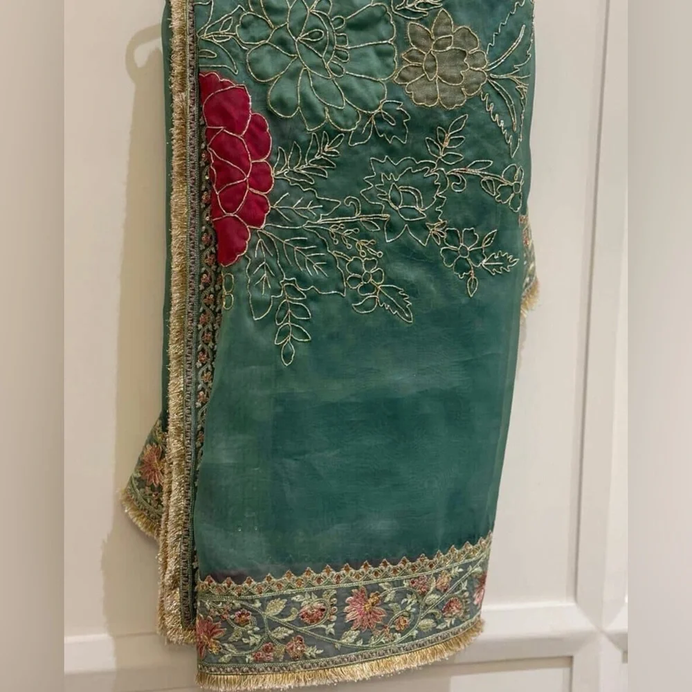 Zara Shahjahan Asmaani Lehenga Set - Picture 12 of 15